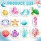 54-Piece Under the Sea Swirl Decorations – Tropical Ocean Fish & Sea Animal Hanging Ceiling Streamers, Turtle & Marine Life Garlands, Summer Party Decor for Birthday, Wedding & Baby Shower Supplies